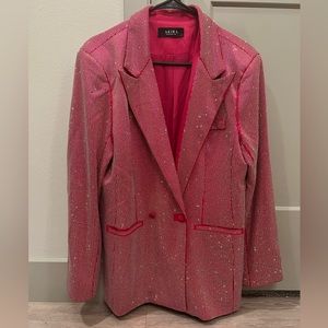 Akira Pink Rhinestone Blazer